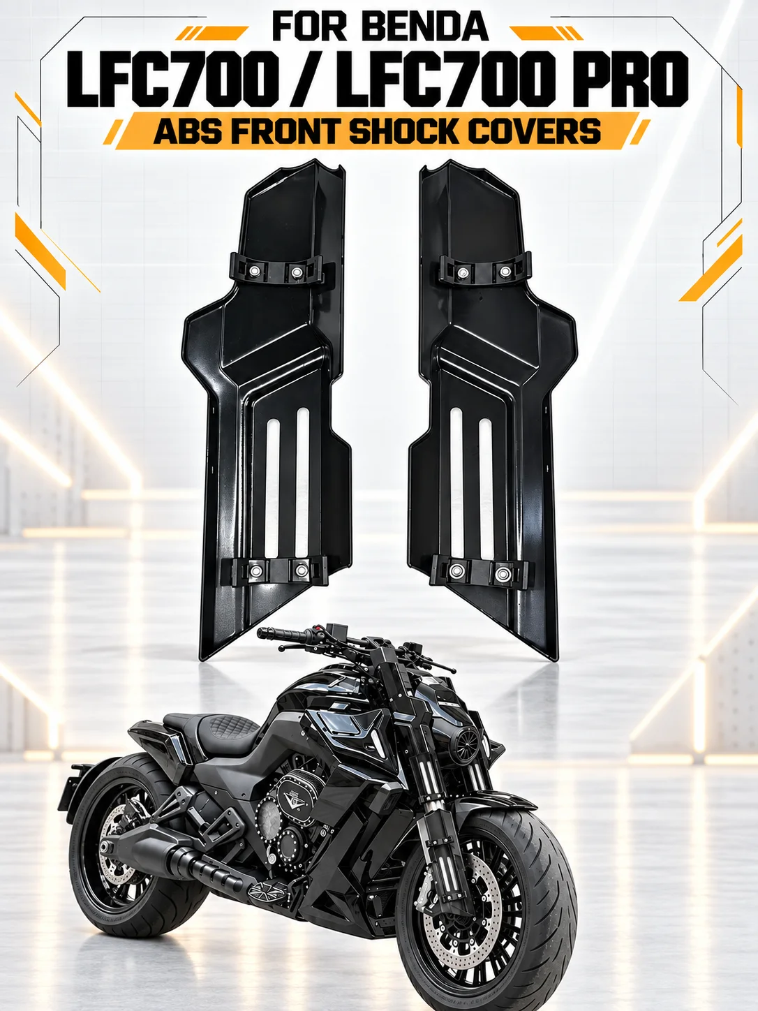 Für BENDA LFC 700 LFC700pro Motorrad-Modifikation Vordere Stoßdämpfer-Dekorabdeckung ABS-Dekorplatte Zubehör