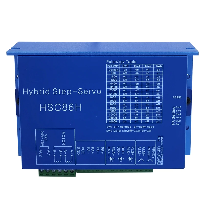 Moteur pas à pas Cnc 2 phases, 4 fils, pilote HSC86H Nema 34, servomoteur pas à pas