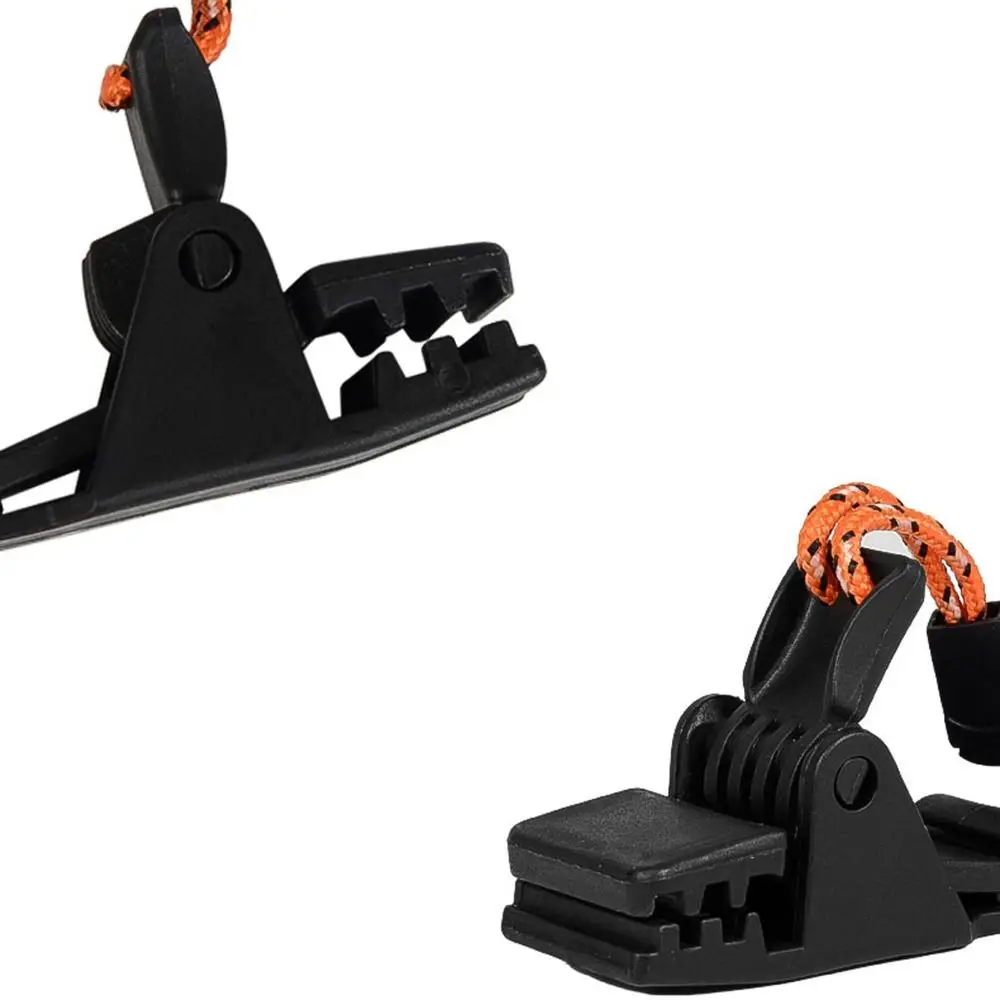 어닝 클램프 텐트 클립 야외 도구 악어 텐트 클립 악어 사원 클램프 고정 플라스틱 클립 텐트 악어 클립