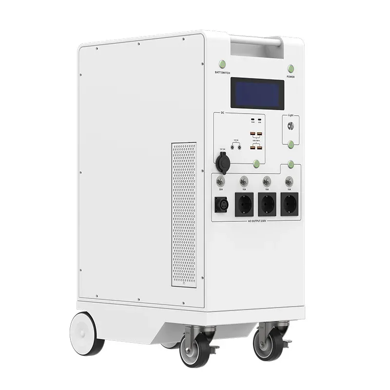 Cross-border exclusive 5000W power supply 5120Wh/10547Wh 10 kWh electric energy storage portable with roller charging