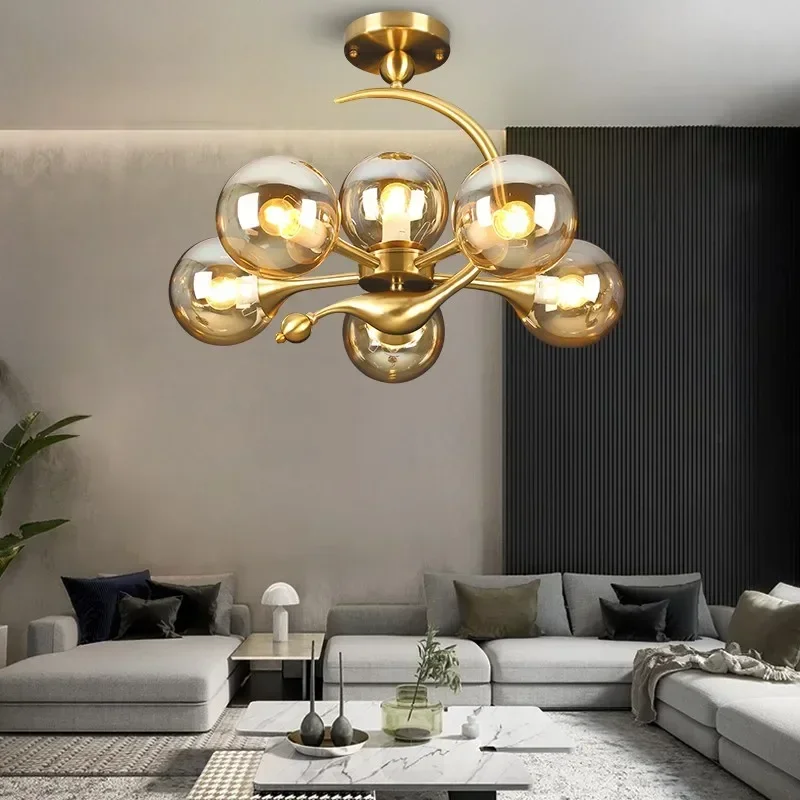 Post-modern Nordic lighting simple modern American style for living room personality dining room study bedroom chandelier