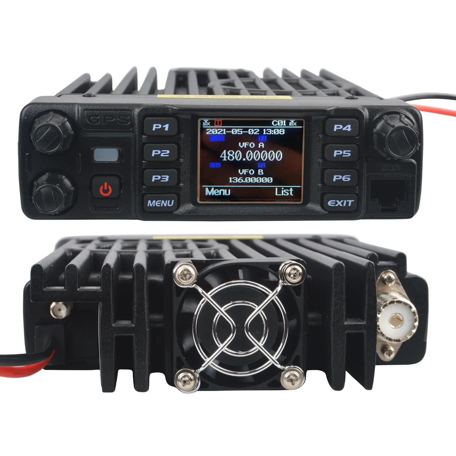 Anytone AT-D578UV Plus VHF UHF Air Band Receber GPS APRS Bluetooth PTT DMR Função Repetidor Digital FM Rádio Móvel AES256