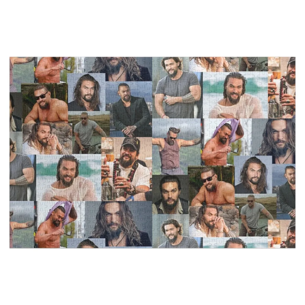 

Jason Momoa Collage Jigsaw Puzzle Game Children Wood Name Personalised Puzzle