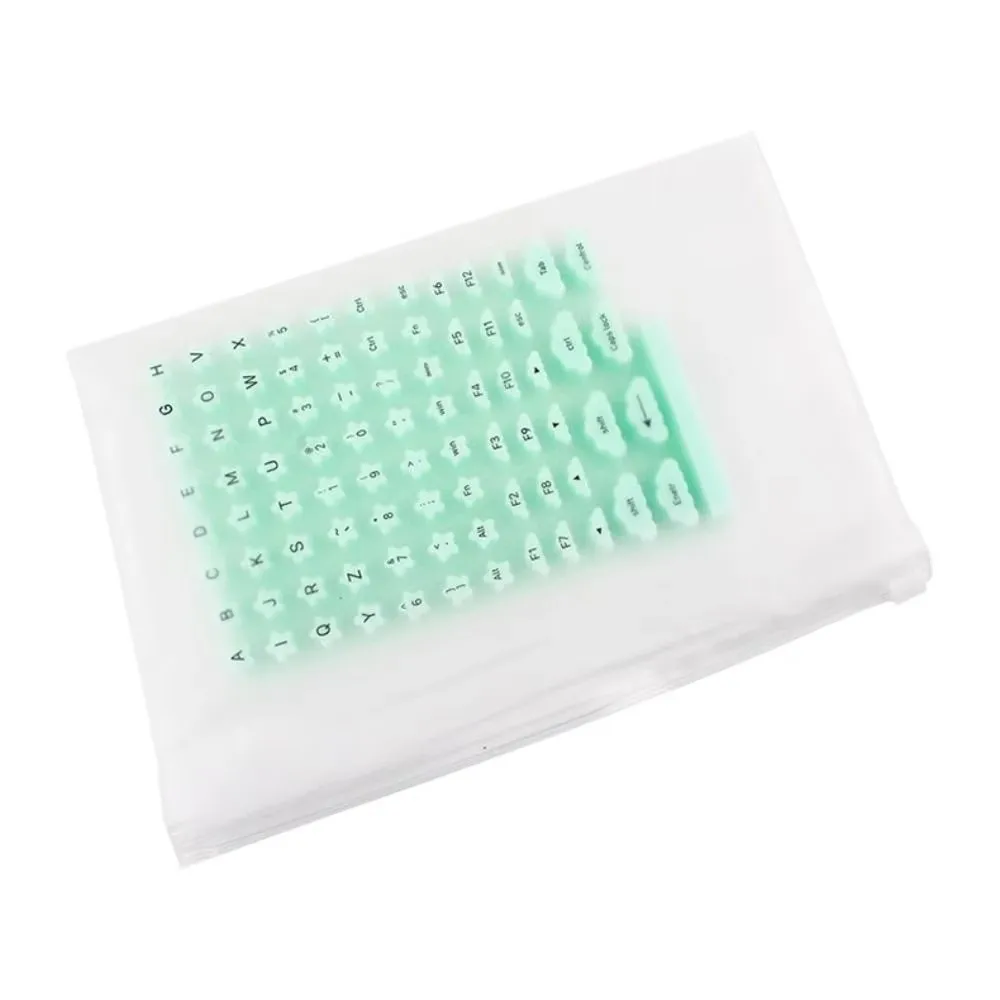Soft Silicone Raised Keyboard Stickers Scratch Proof Nail-Friendly Keyboard Protective Film Height Increaser Dust Proof