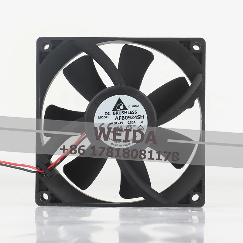 

Delta 24V 0.50A 90X90X25MM Inverter AFB0924SH-A Large air 9CM volume bearing dual ball bearing cooling fan