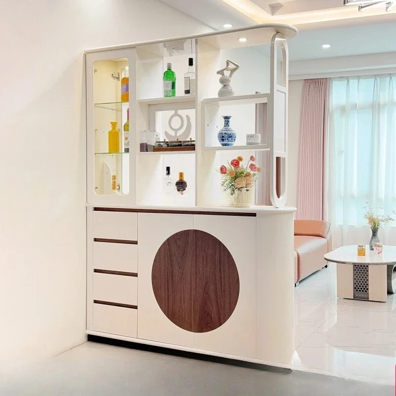 Door entrance cabinet, living room partition, double-sided screen shoe cabinet integrated entry is facing the door