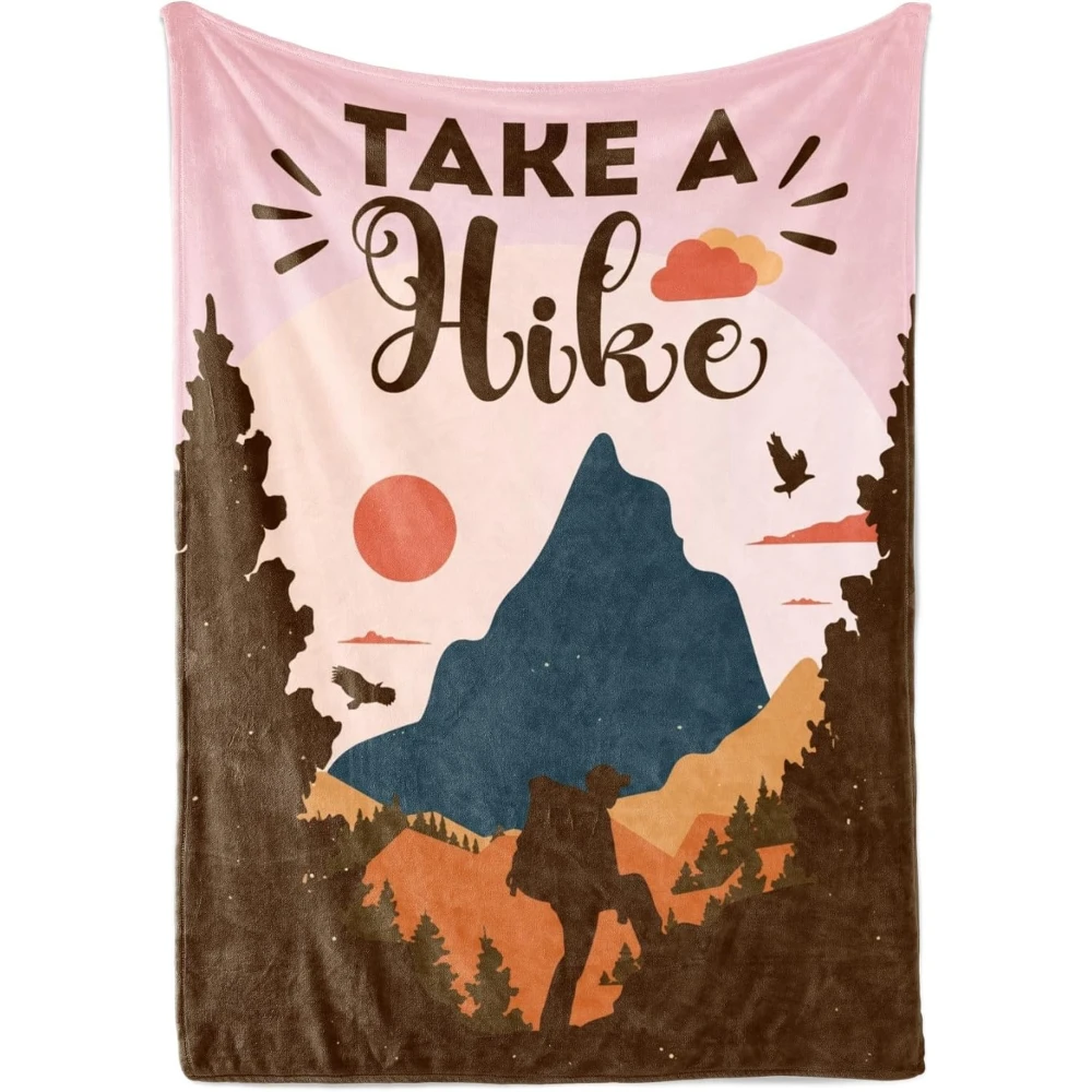 

Крутые походные подарки для женщин, мужчин, пар, пледы для походов на Рождество, день рождения — 50 x 65 дюймов.