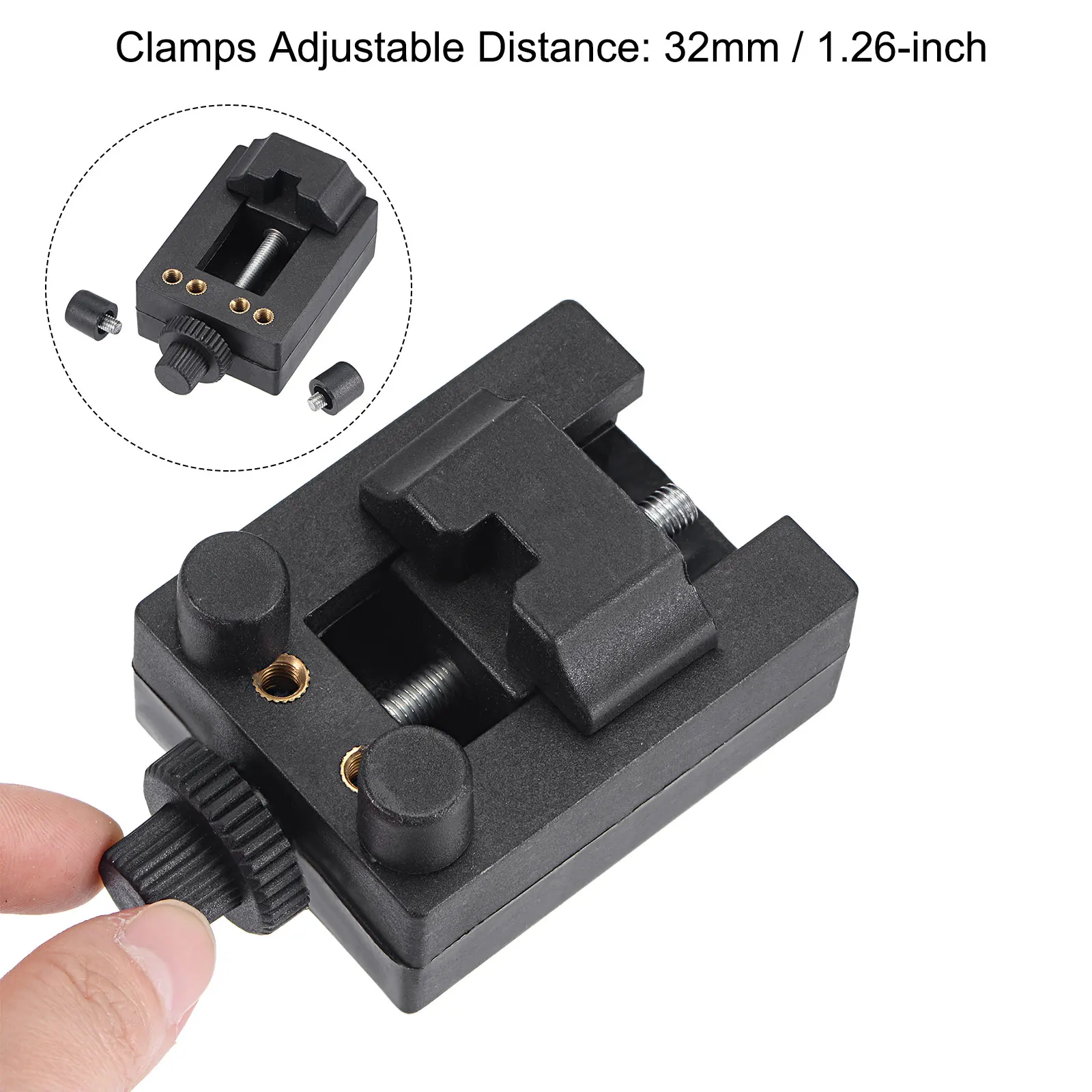 Uxcell-abridor de caja trasera de reloj, garra plana y soporte pequeño de 32mm, 58mm