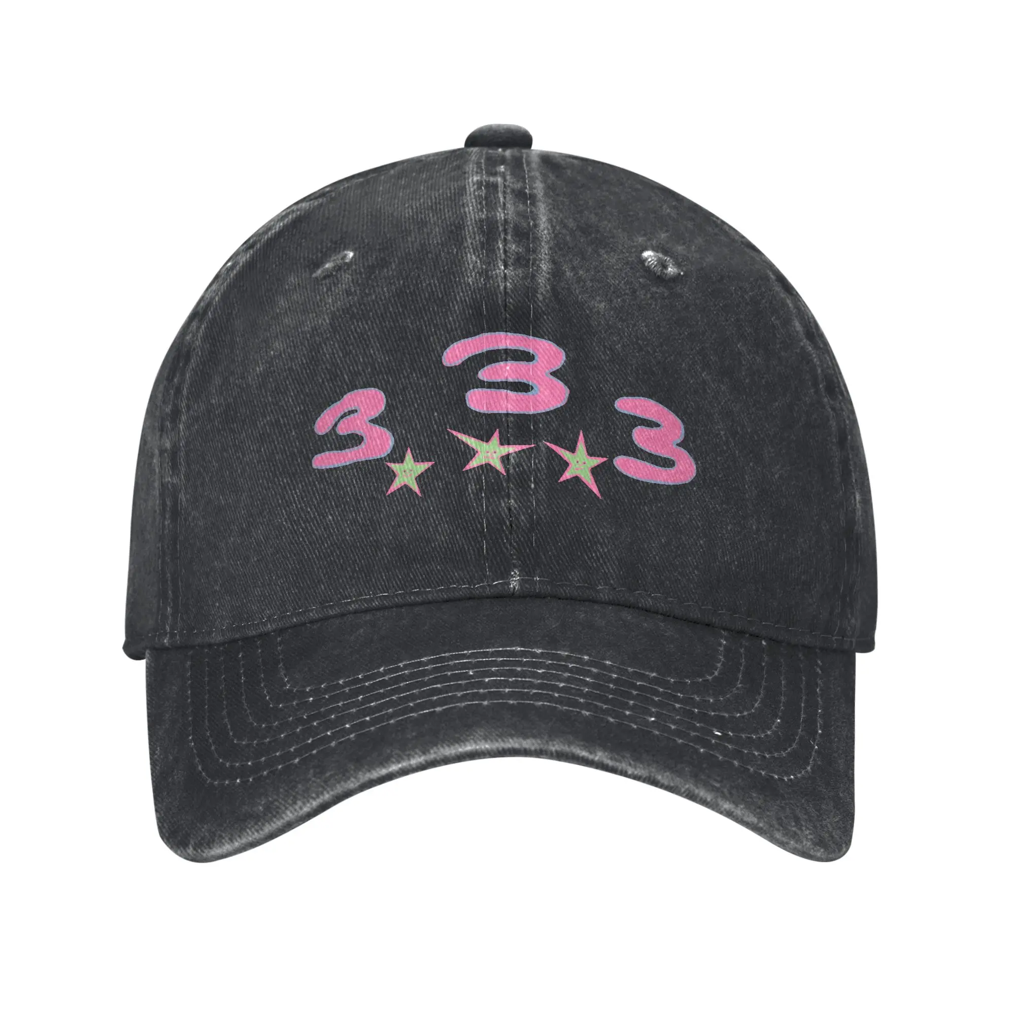 Bladee Drain Gang 333 Logo Unisex Style Baseball Caps  Distressed Denim Hats Cap Retro Outdoor Workouts Soft Snapback Cap