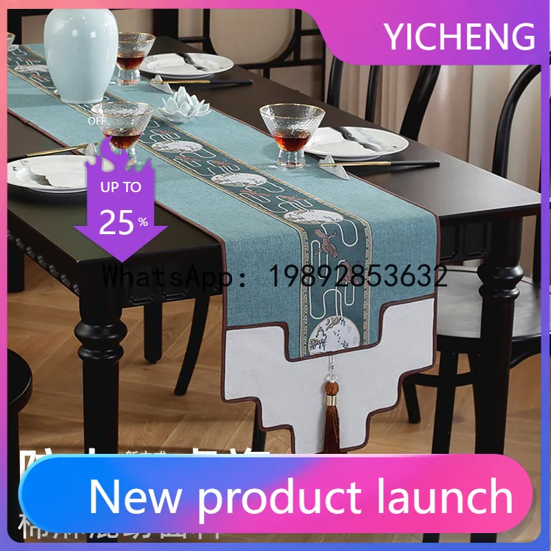 

Hys waterproof table flag zen tea banquet classical coffee table cloth bench tablecloth bed tail cloth