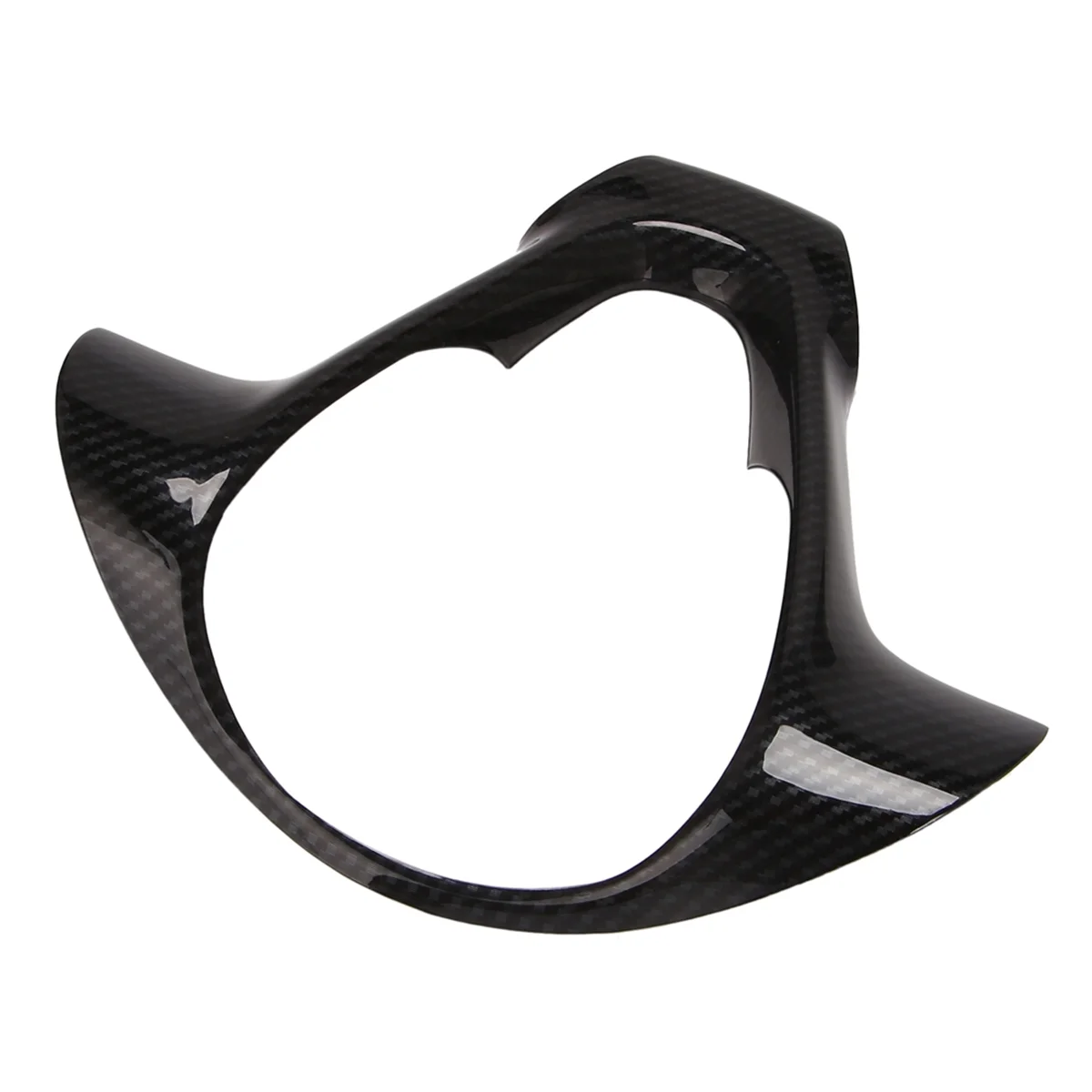 Carbon Fiber Car Steering Wheel Frame Decorative Sticker Accessories for Mercedes Benz Smart Fortwo 451 2009-2014 view 5
