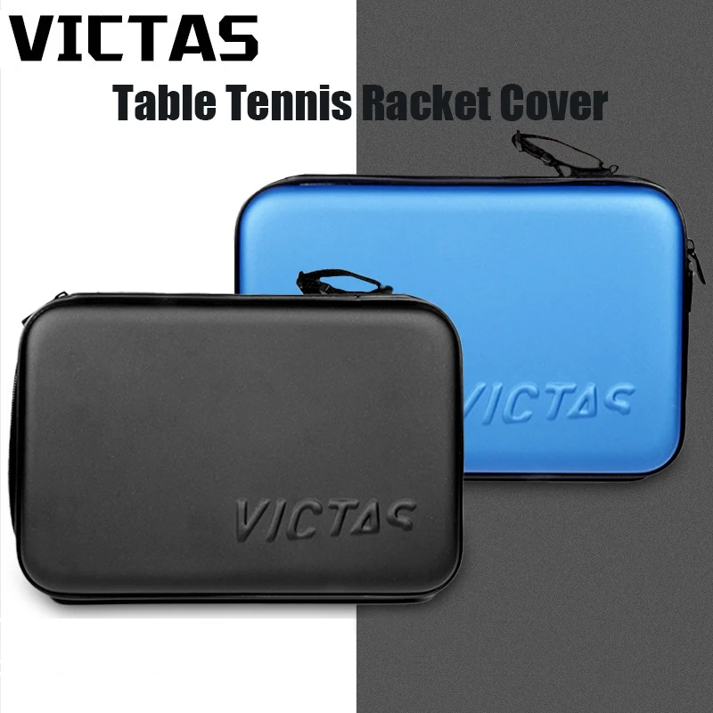 VICTAS VC-619 Table Tennis Racket Cover Square Hard Soft Case Sport Bag Portable Ping Pong Paddle Bag Table Tennis Case