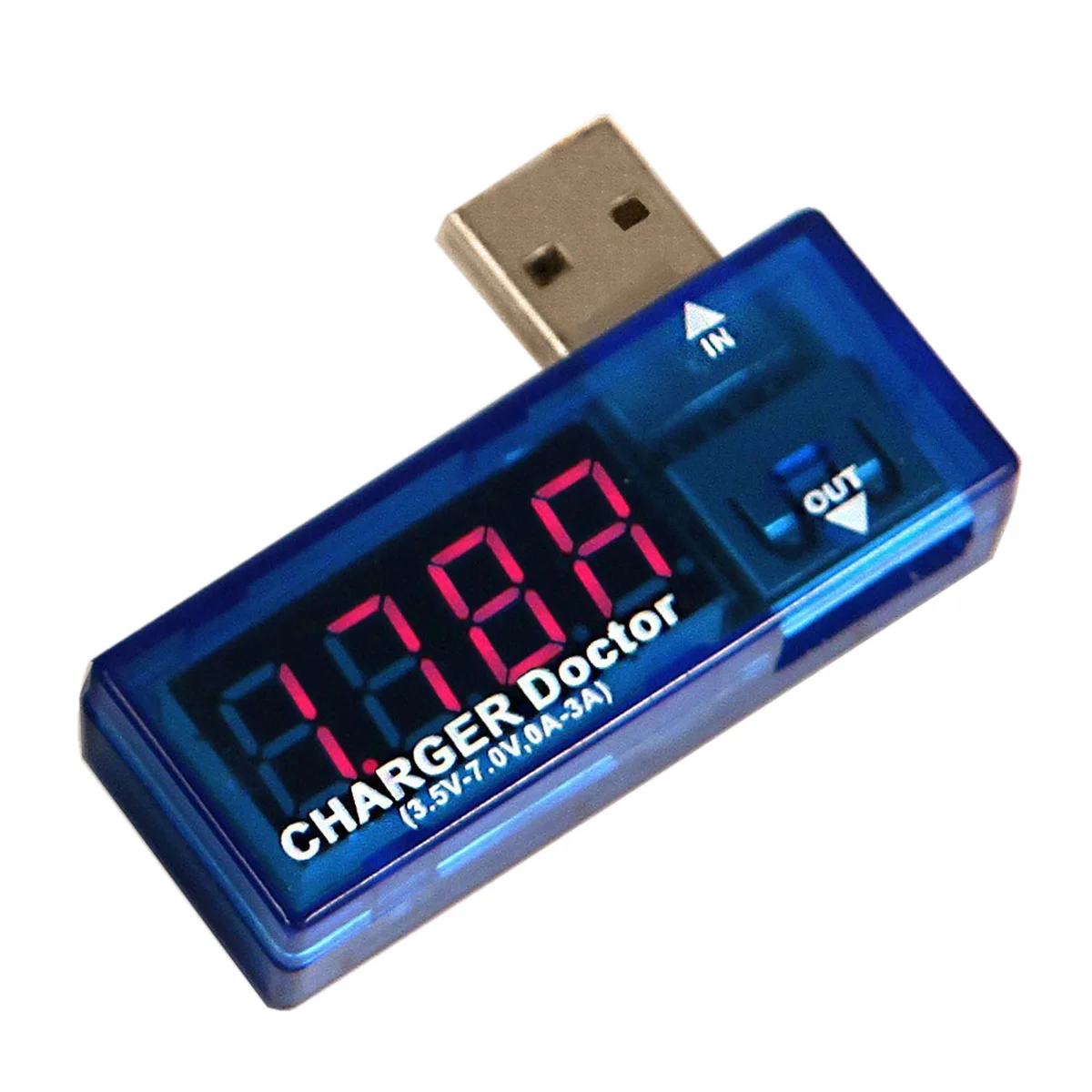 USB Power Voltage Current Multimeter Tester Monitor (Blue Cover) USB Voltage Current Multimeter