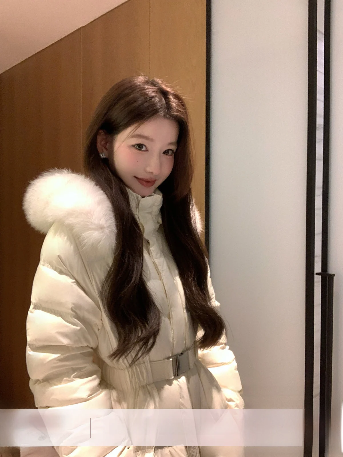 

Yoyozhang Zhang Yuyu Women's Long down Jaet Hooded Waist-Cinching Goose down Coat Thi Outerwear Winter Warm Casual Sle