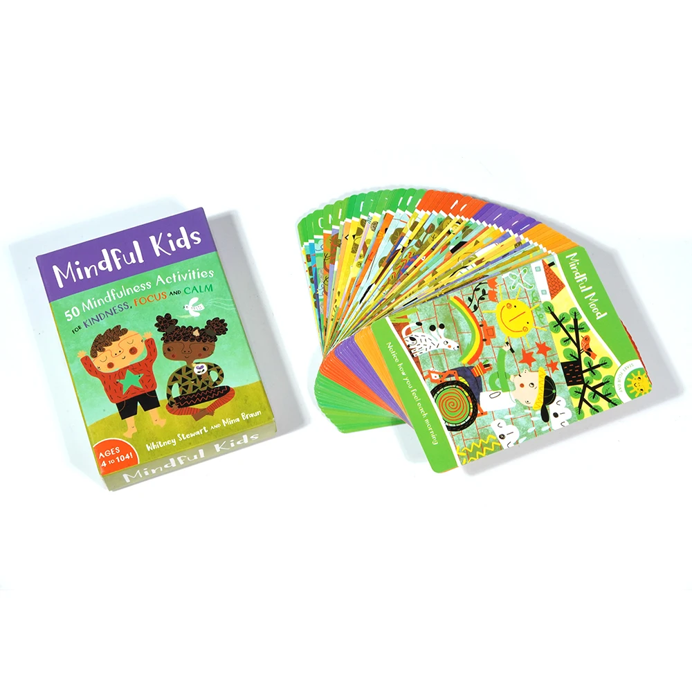 Mindful Kids: 50 Mindfulness Activities for Kindness English Version of Talk Children Card Game Family Party Leisure Cards Gifts