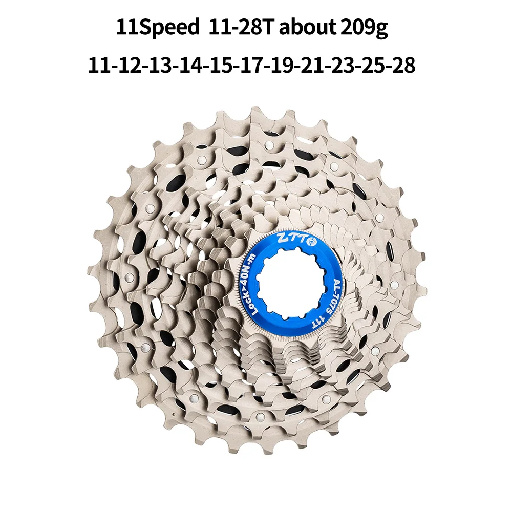 ZTTO Road Bike 11 Speed ULT Cassette HG Freehub 11-28T Gravel