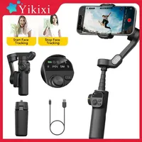 AOCHUAN Smart X2 Handheld Gimbal 3 Axis Stabilizer Built-in 20cm Extension Rod LED Display Phone Holder For iPhone Smartphone