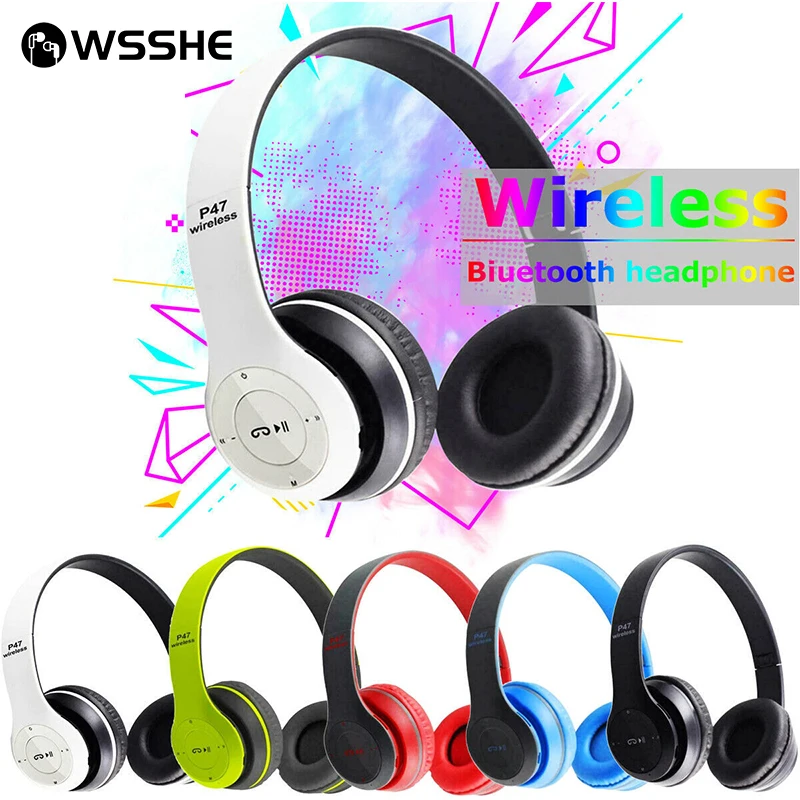 

Wireless Bluetooth Headphones With Mic Foldable HIFI Stereo Bass Sport Earphone For PS4 PS5 XBox PC Laptop Gaming Headset