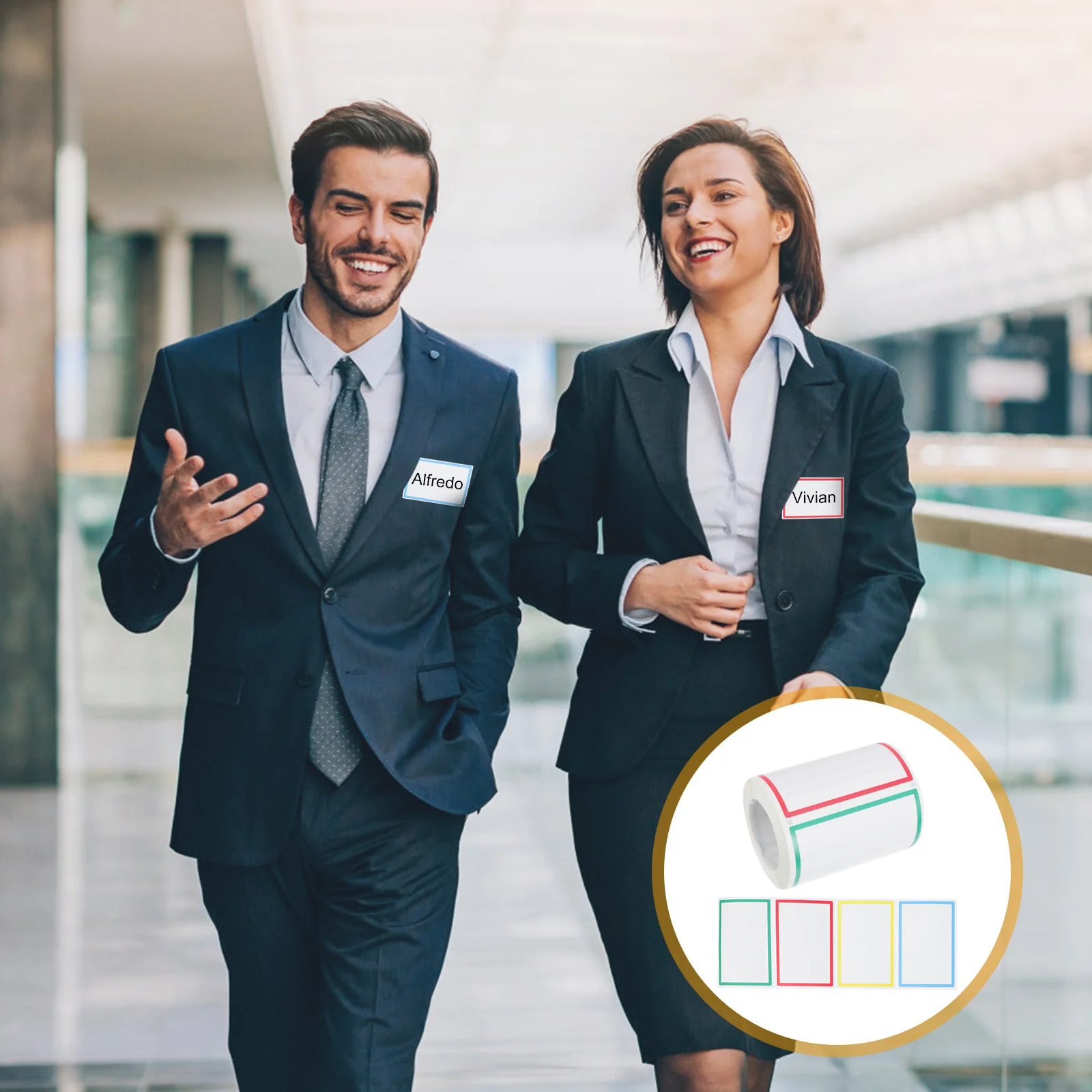 

1 рулон, разноцветные этикетки с именем, пустые наклейки «сделай сам», клейкие заметки для организации школьного офиса