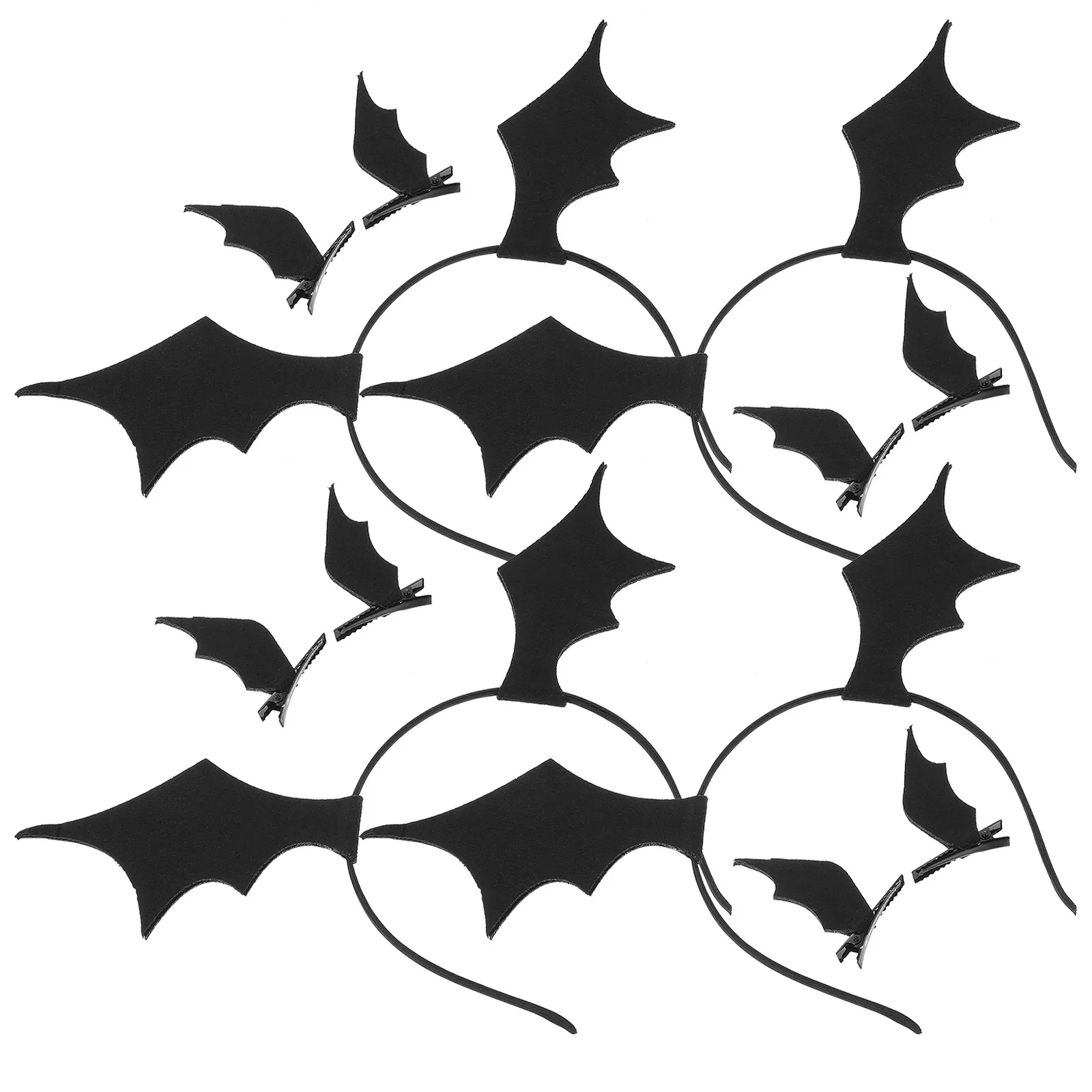 

1Set Halloween Bat Headband Bat Wing Hair Clips Set Cosplay Party Costume Photo Props Hair Accessories Halloween Headband