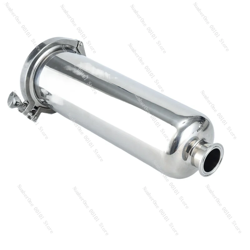 304 sanitary grade quick-loading filter, stainless steel pipe filter, food grade pipe clamp chuck connection