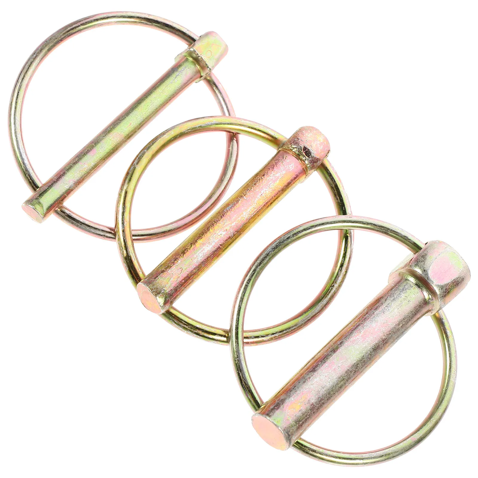 30Pcs O-Shaped Safety Pin Galvanized Heavy Duty Rustproof for Agricultural Machinery Farm Trailer Loading O-Shaped Pin