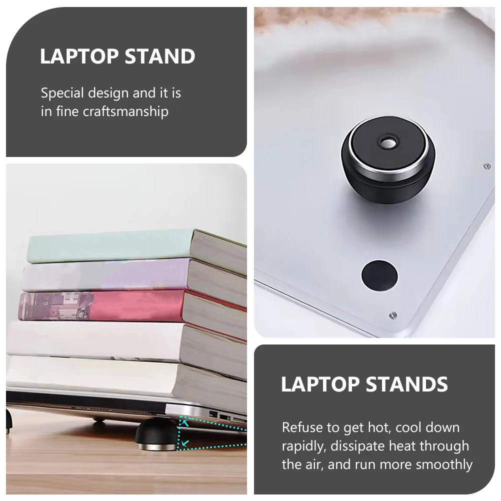

Laptop St Notebook Support Black Lift Office Ergonomic Heat Dissipation Portable Magnetic Fine Craftsmanship Efficient Fan Cute