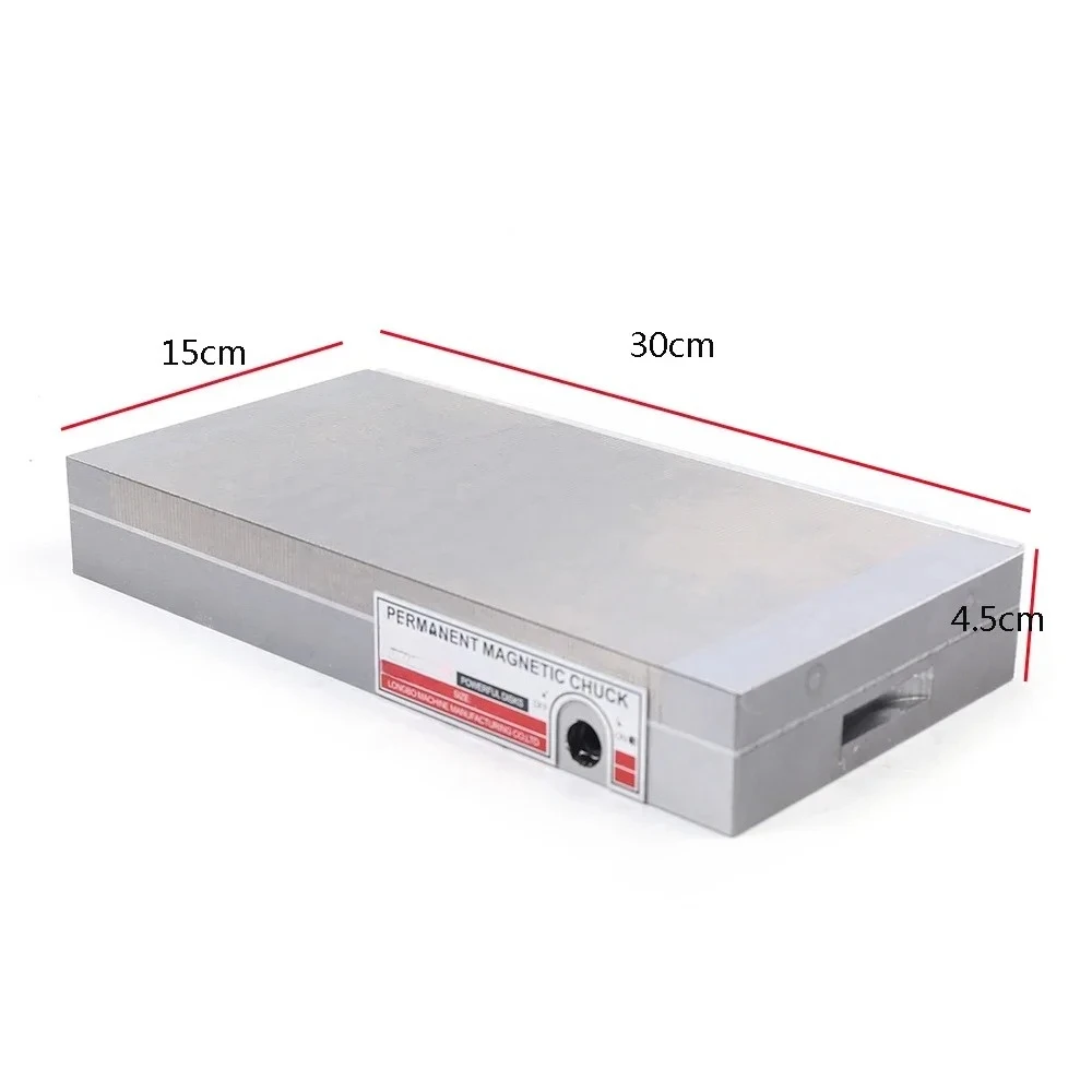 150*300mm or 6*12 Inch High Precision Fine Pole Permanent Magnetic Chuck Workholding Rectangular for Grinding Machine
