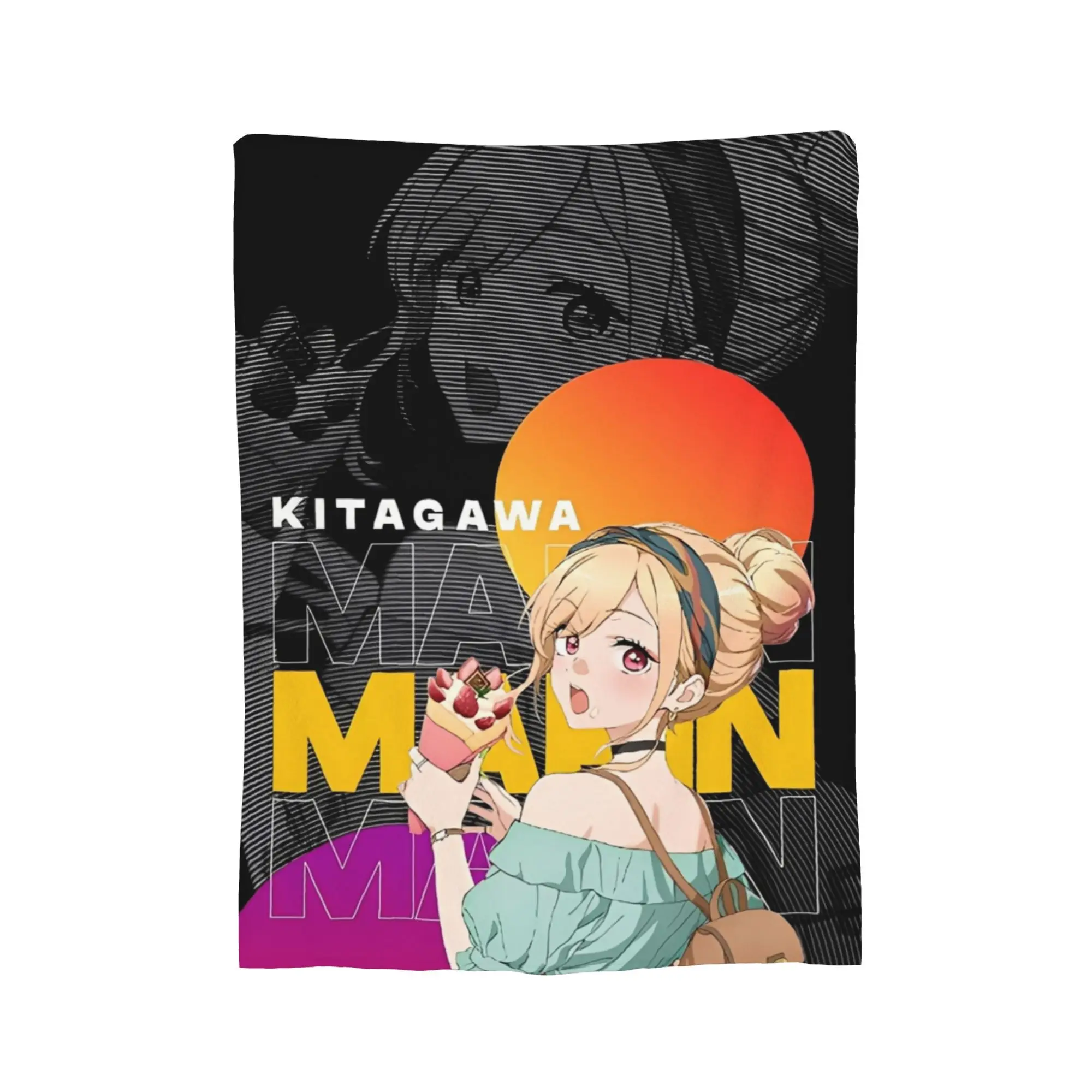 Japan Anime Marin Kitagawa Girl Blanket Multi-size Super Soft Cozy  Throw Blankets for Sofa Couch and Bed