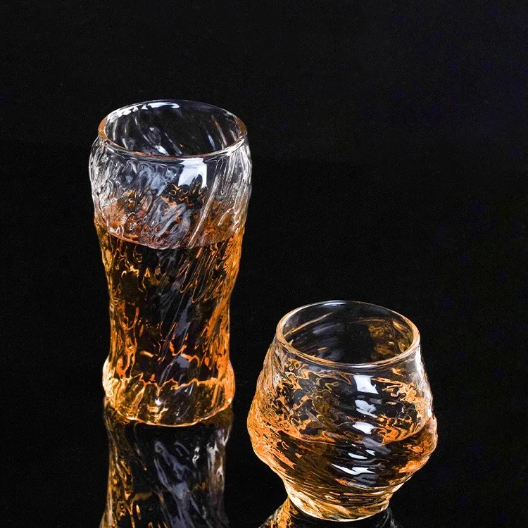 Japanese Transparent Tea Cups High-temperature Resistant Glass Cups Creative Beer Mugs Whisky Glasses Household