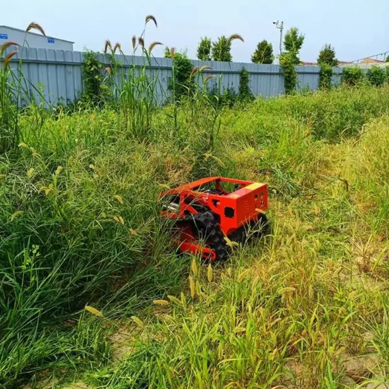 Remote control lawn mower crawler electric small multi-function gasoline four-wheel drive lawn mowing grass agricultural weeder