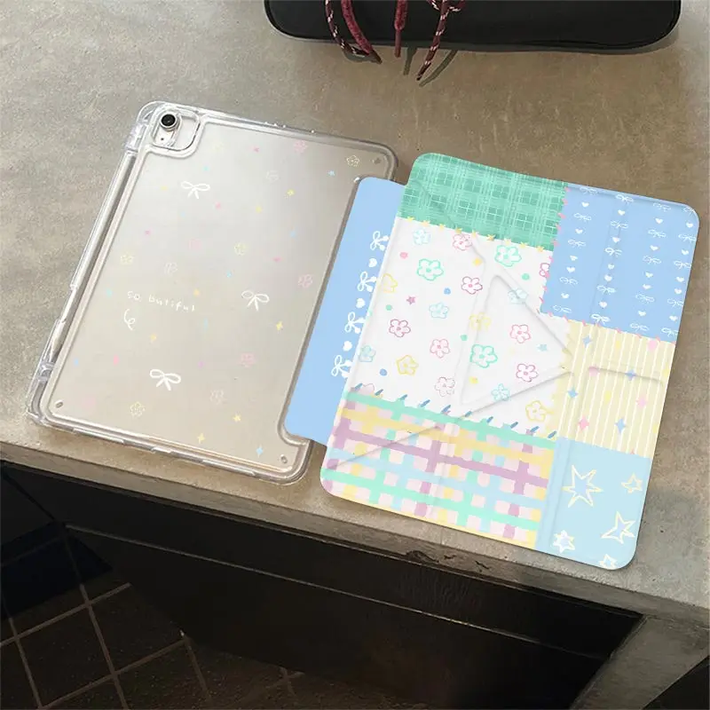 Anti-Bending 3+Y Fold Case For OPPO PAD 2/3 11.6 PAD5/6 12.1 OnePlus PAD2 12.1 OPPO PAD Air 5 12.1 OPPO PAD Air2 11.4