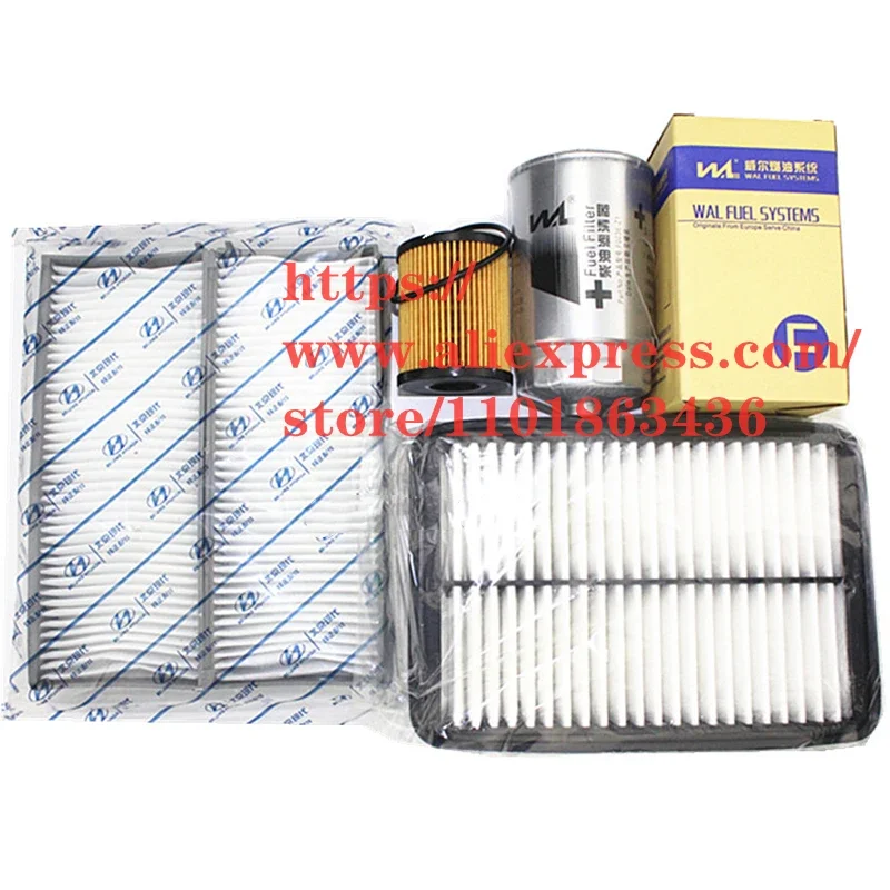 4pcs/Set Filter Set for HAWTAI BOLIGER 2.0T OED Engine Air &Oil &Cabin &Diesel Filter