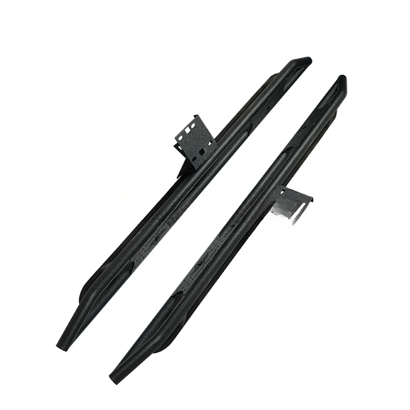 Sports Style 4x4 Side Steps, Exterior Styling Accessories, Black Steel Alloy, Custom, Waterproof, Clip‑On Installation,