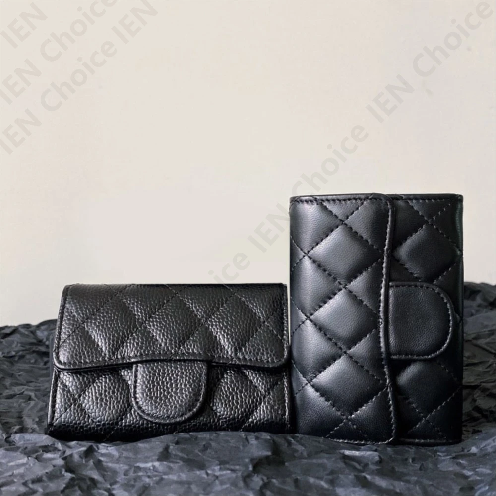 Luxury Brand Designer For Women Classical Genuine Credit Business Sheepskin Bag Leather Card Holder Leather Fashion Card Holder