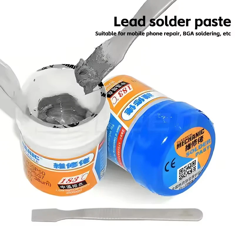 Solder Paste 35g 183℃ Chip Solder Paste Suitable LED PCB Boards Electronic Component Mobile Phone Repair Flux Tool Accessories