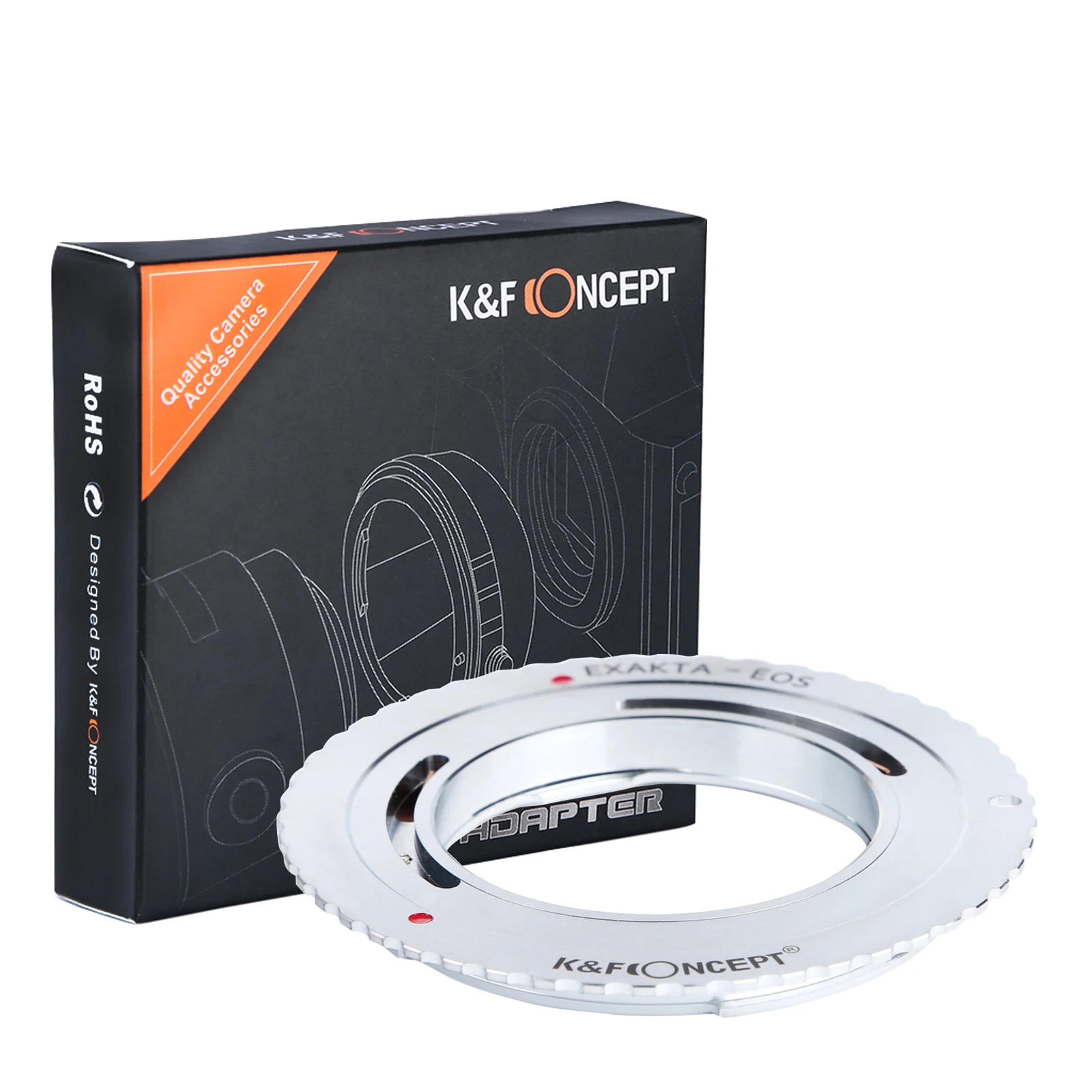 K & F Concept Adaptador de lente EXA a EF para lente de montura Exakta EXA a Canon EOS EF EFS 1DX 5DS 5D3 6D2 7D 700D 750D 760D