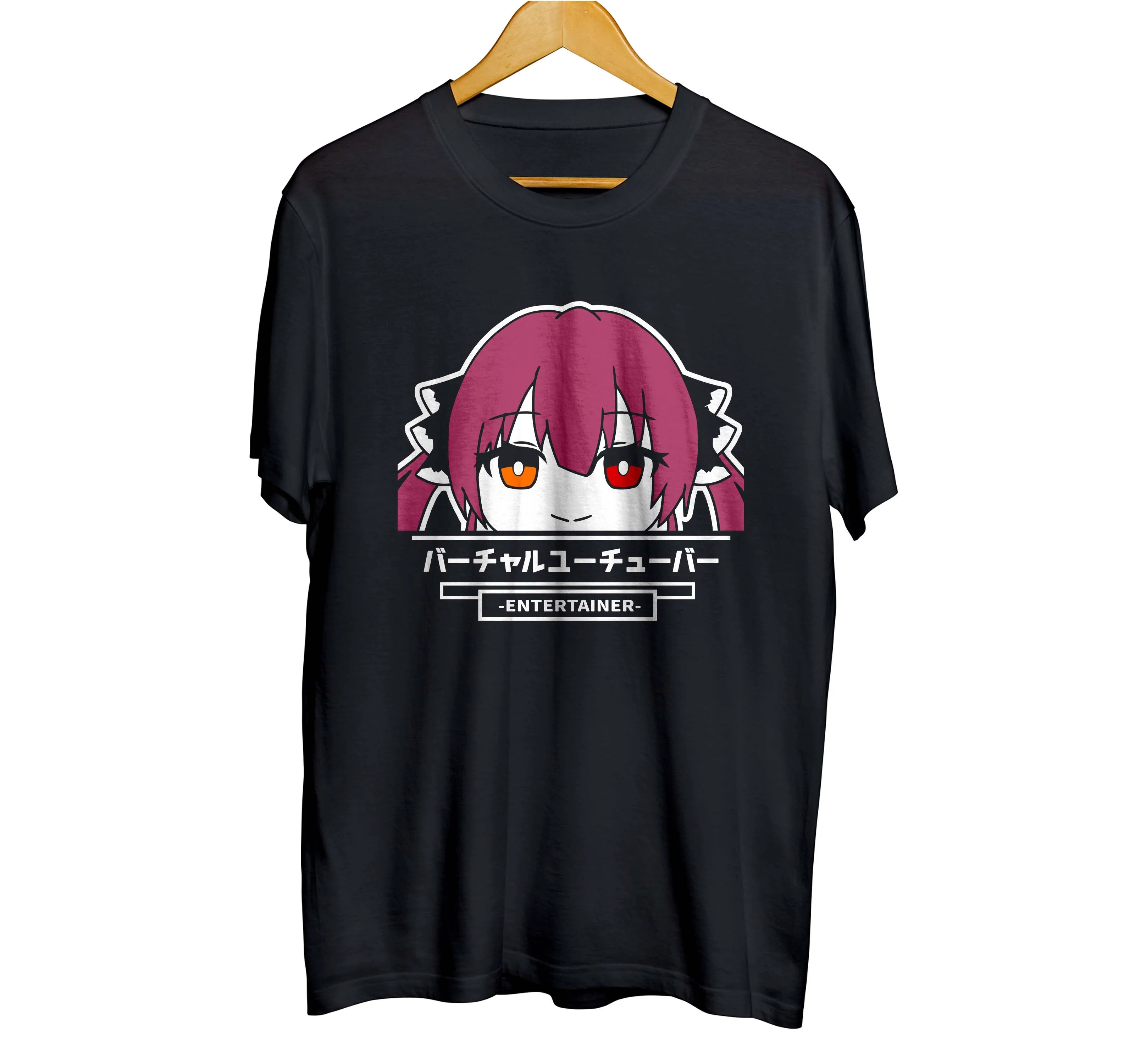 T-Shirts distro anime vtuber HOUSHOU MARINE peeker - HOLOLIVE JP 100% cotton combed 30s