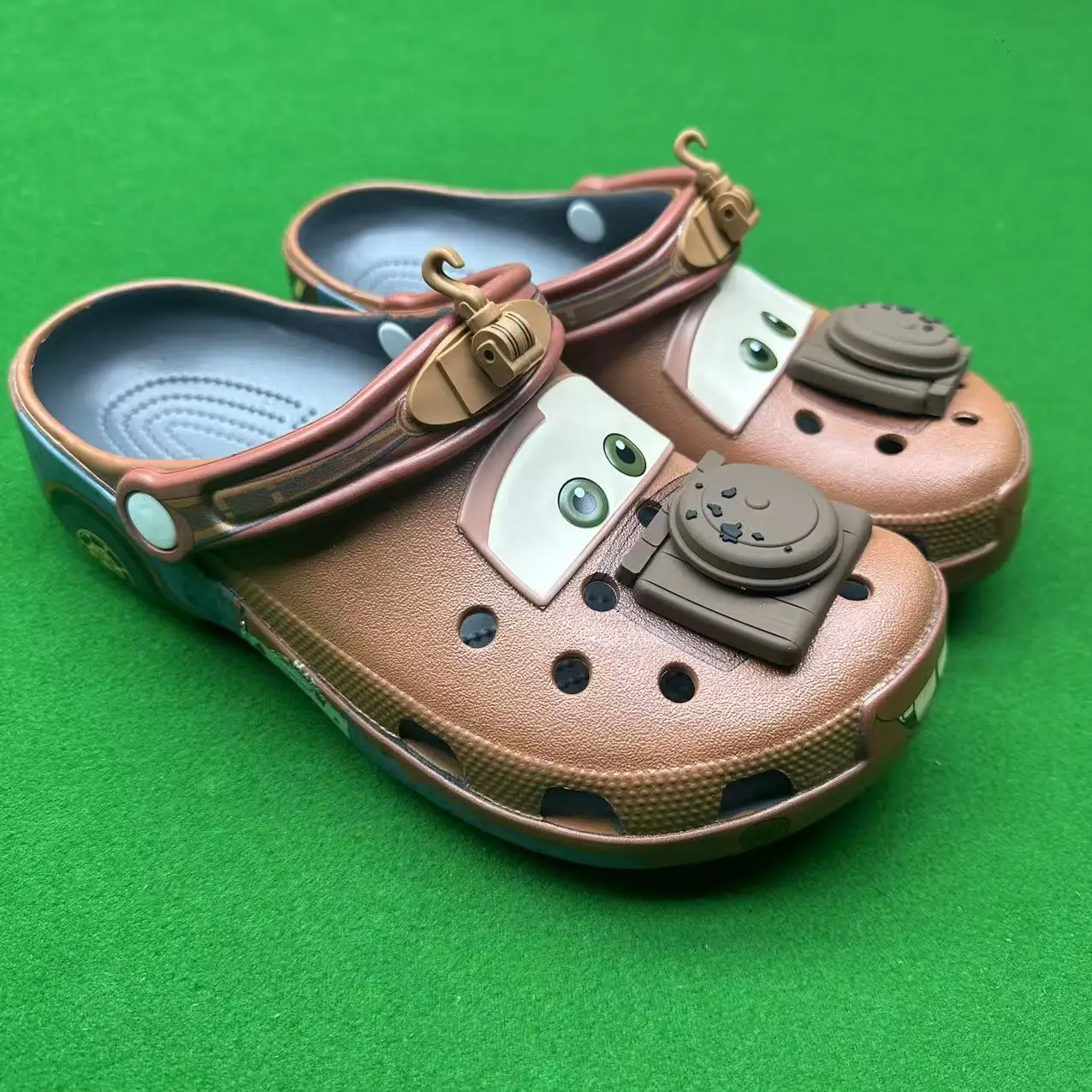 

Disney Kids'Slippers Cars EVA Fashion Summer Shoes For Children Anti-slip Thick Bottom Home Slipper Designer Brown Size C8-M11