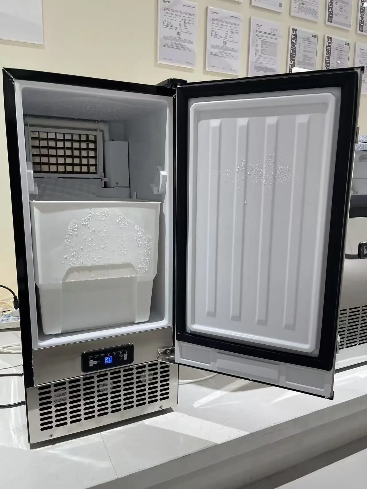 # for 10KG Commercial Ice Maker Undercounter Built-in Automatic Stainless Steel Ice Cube Machine for Restaurant Bar Cafe Hotel