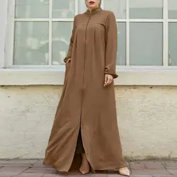 Nuovi vestiti musulmani per le donne abito Abaya solido allentato preghiera islamica abito lungo abiti modesti femminili abbigliamento Ramadan Eid