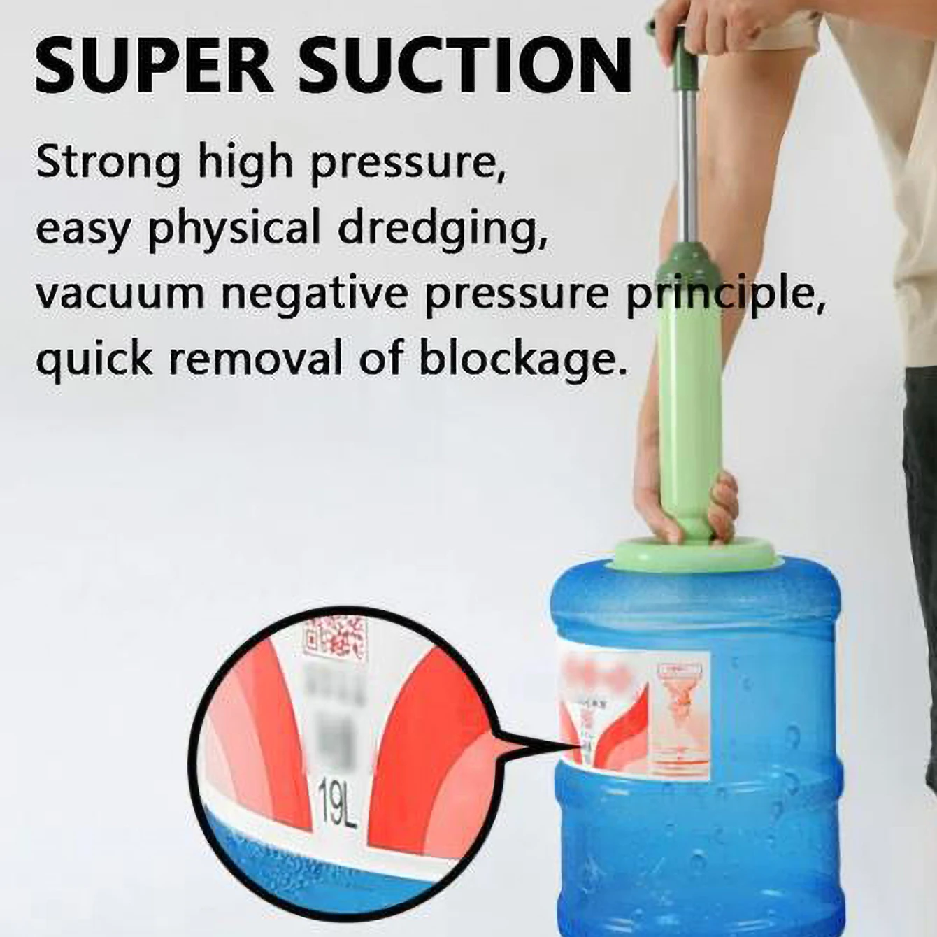 Silicone Toilet Pipe Plunger Vacuum Suction Cups Multifunction High Pressure Pump Anti Clogging Bathroom Kitchen Sink Unclog