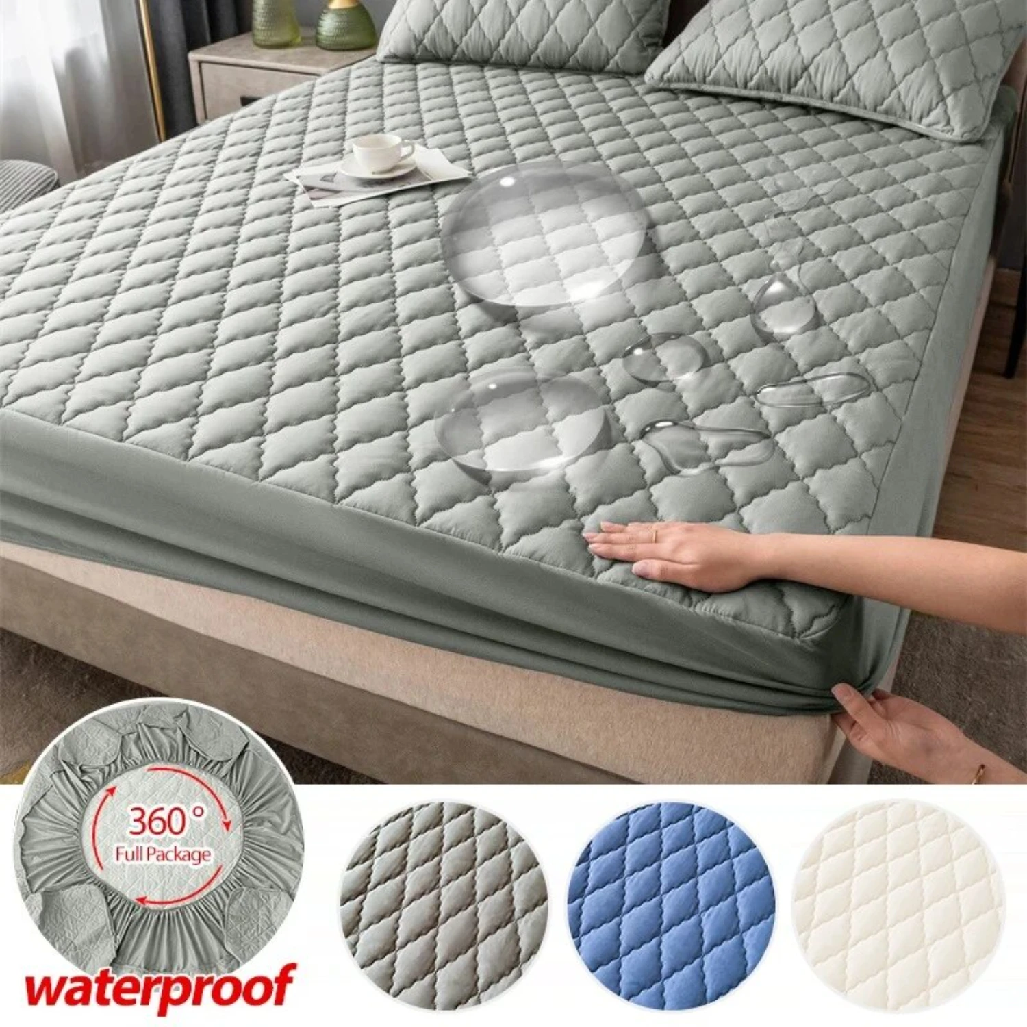 Single Soft, Comfortable, and Waterproof Wool and Cotton Clip Bedspread Sheet - Skin Friendly Piece for Adults, Children, and Pe