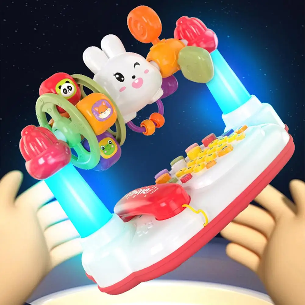 ألعاب البيانو للأطفال، لوحة مفاتيح البيانو الموسيقية الدوارة مع صوت خفيف، ألعاب موسيقية للأطفال الصغار، لعبة الموسيقى التعليمية المبكرة #4