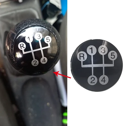Imagen 2 del producto Perilla de palanca de cambios de coche de 5 velocidades, insignia emblema, tapa embellecedora, cubierta para Vauxhall Opel Astra Corsa Meriva Tigra Vectra Zafira COMBO C