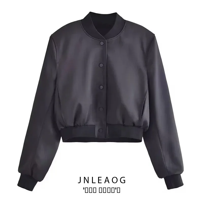 

Модная женская верхняя одежда JNLEAOG: Новая осенняя универсальная куртка из полиэстера с изысканным дизайном