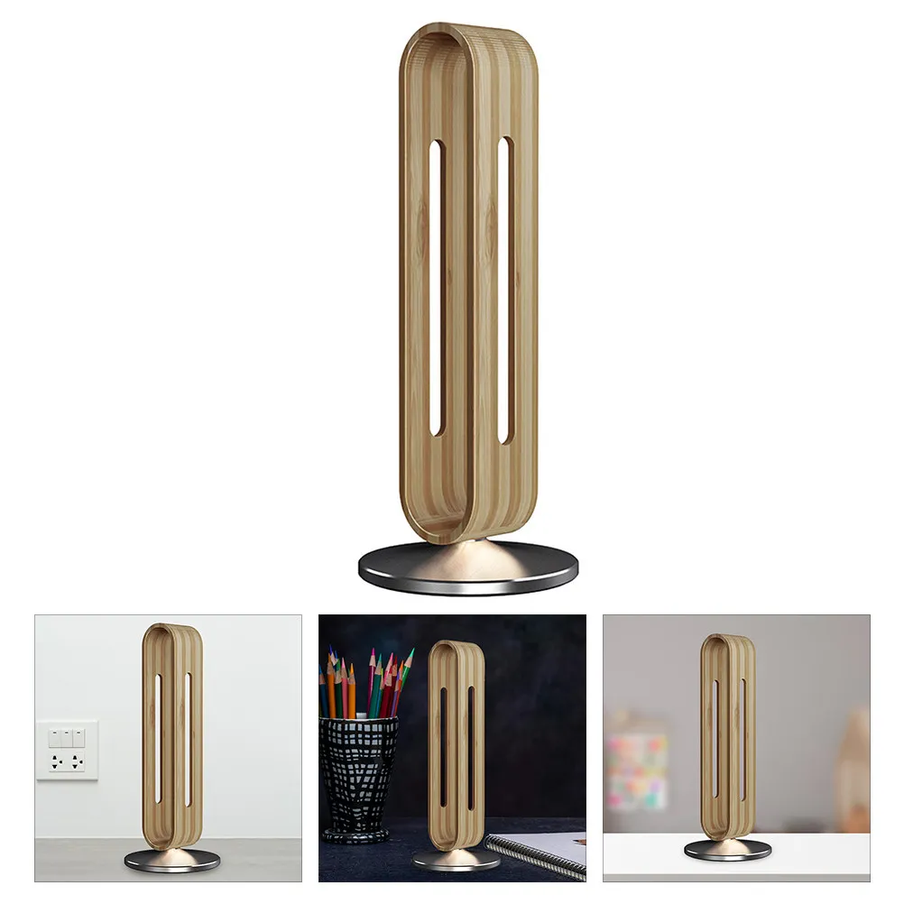 Desk Headset Stand For Gaming Desk Gamers Ergonomic Bamboo Display Headphone Over Ear Models Featuring Uniform - view 4