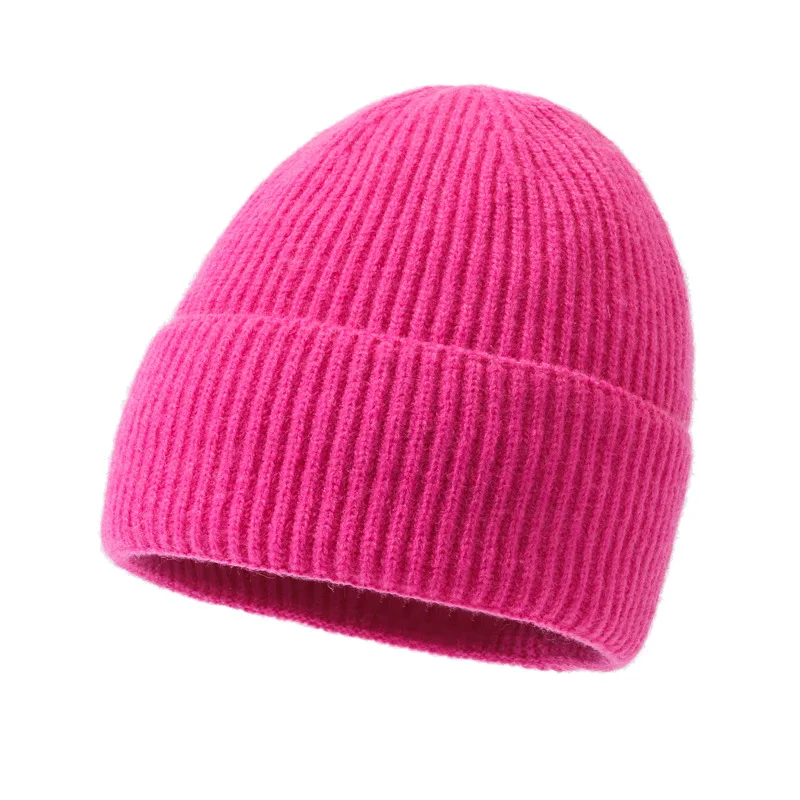 

Winter warm knit hat for Women border Solid Color Jacquard Knitted Hat beanie cap for Women girls