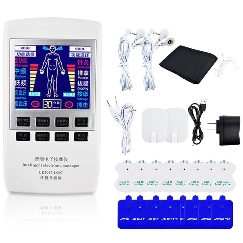 Tens Muscle Stimulator Multi-functional EMS Acupuncture Body Massage Digital Therapy Slimming Machine Back Nack Pain Relief