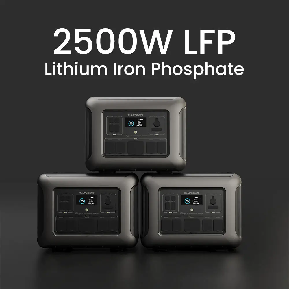 ALLPOWERS AC2500W+PV400W Solar Generator Kit Solar Panels 2016WH Lithium Power Station Portable Solar Lifepo4 view 3